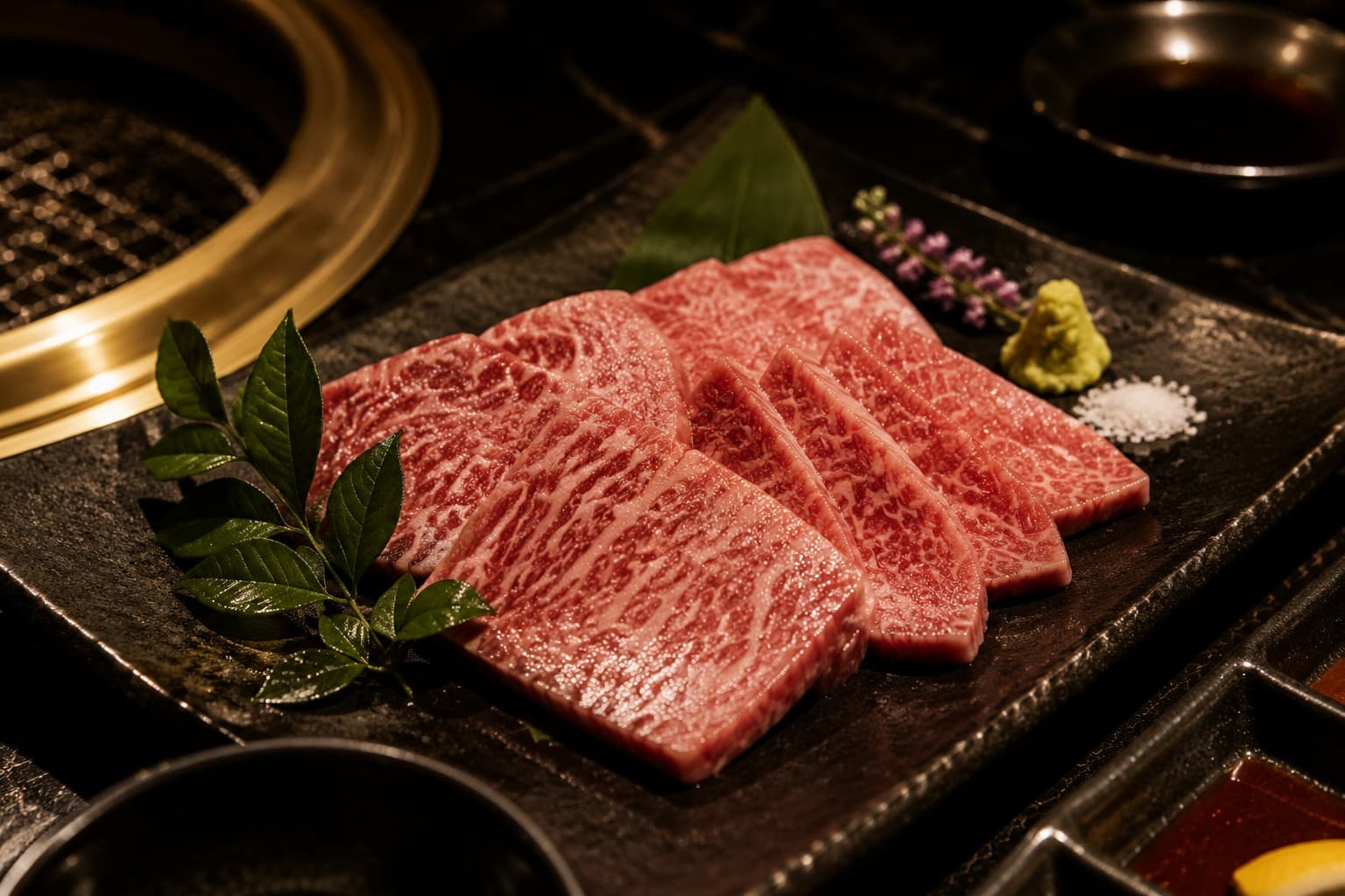 厳選した黒毛和牛の盛り合わせ